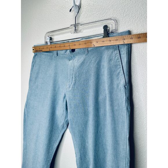 J. Crew Light Blue Chambray 484 Slim Stretch Trouser Pant 36 / 32 - Picture 13 of 15